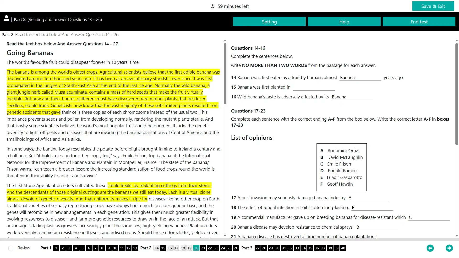 Reading module of IELTS General mock test online with AI feedback on Prep27