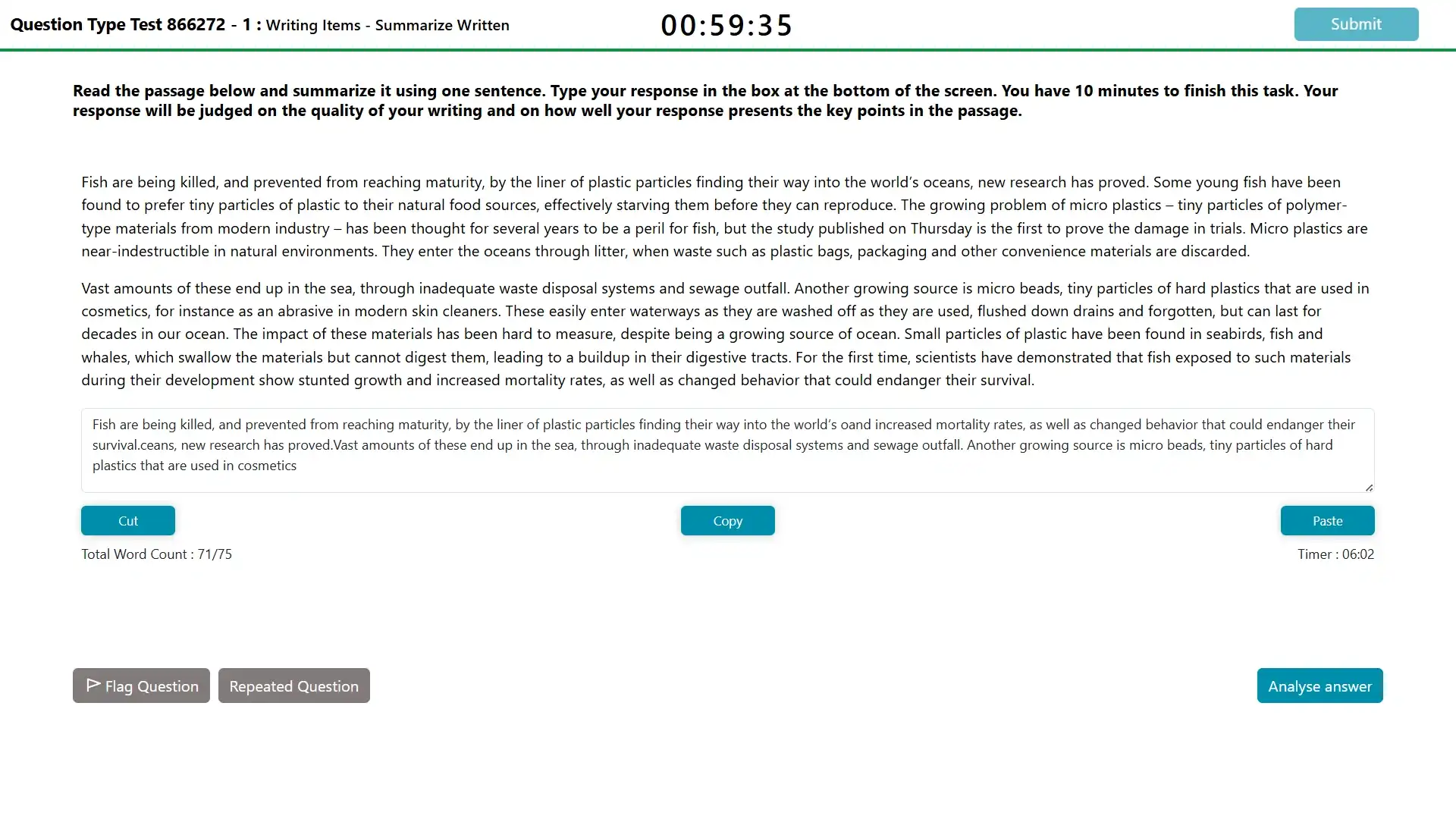 AI scoring & real exam simulation